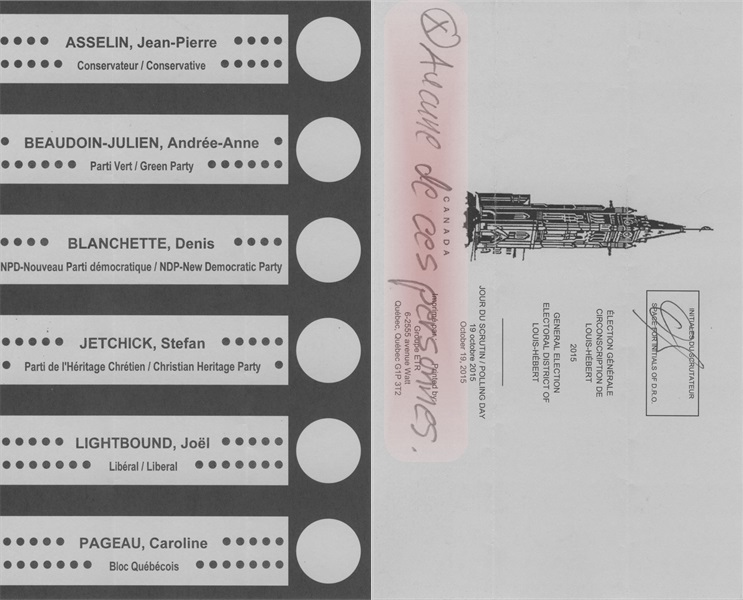 MON vote, Canada, 2015